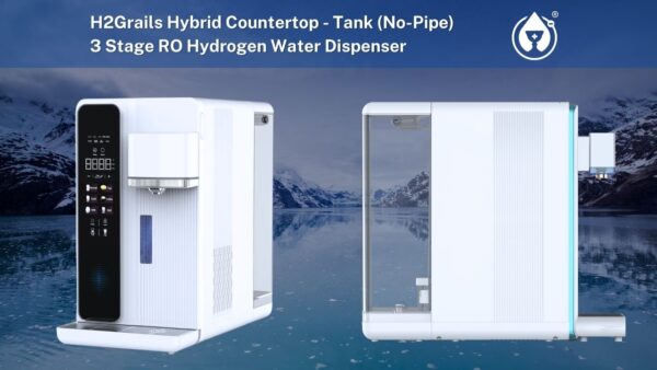 H2Grail W25 Countertop Hydrogen Water Dispenser with 3-Stage RO Filtration and UVC Sterilization – USA 110v